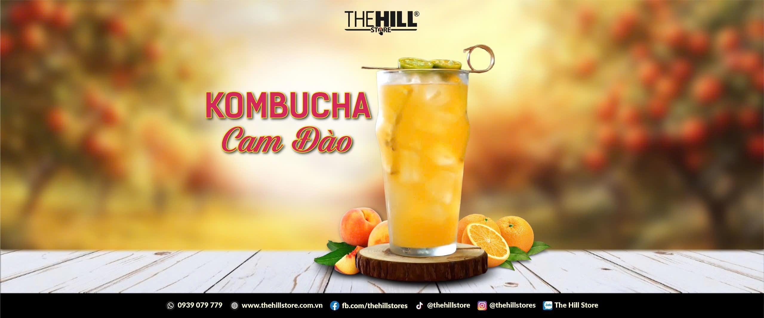 🍹 KOMBUCHA CAM ĐÀO – MỘT LẦN THỬ, VẠN LẦN NHỚ
