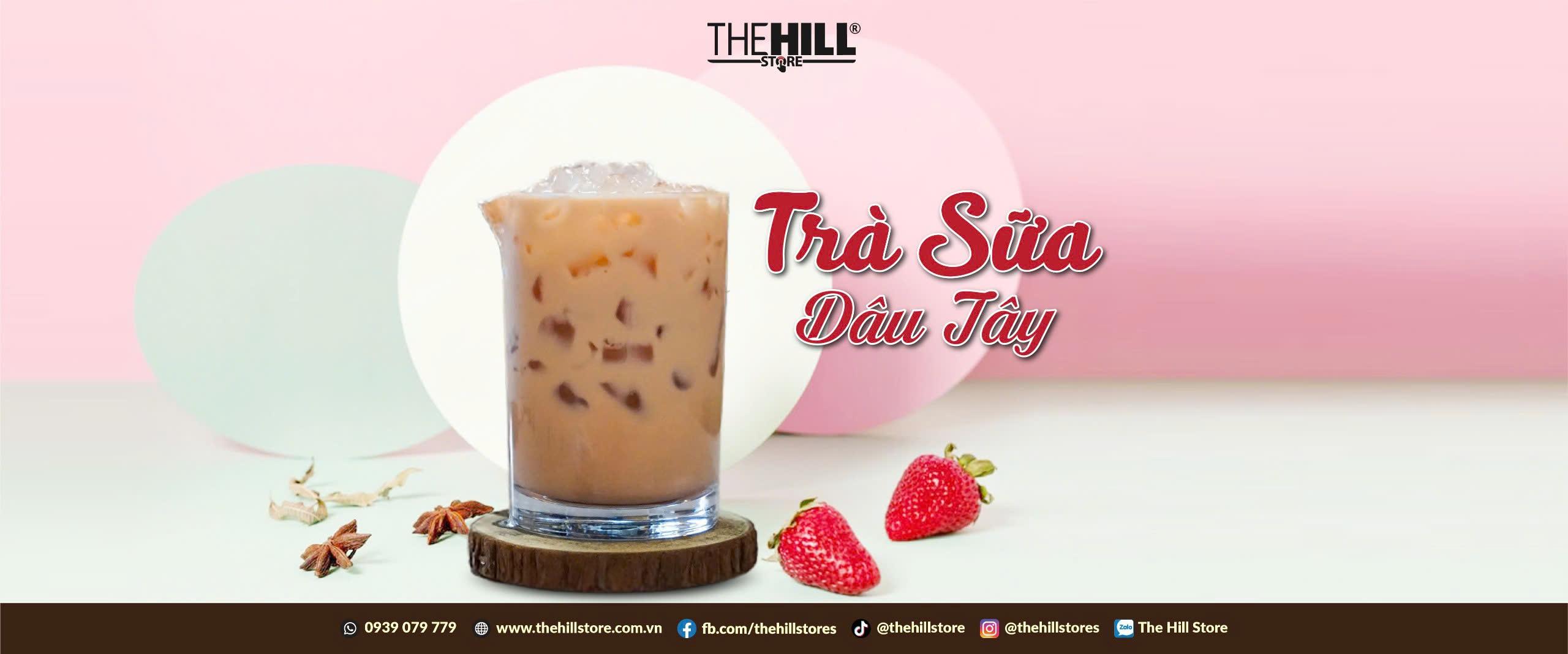 🍓 TRÀ SỮA DÂU TÂY HỒNG NHẸ MỘT LY MÊ SAY CẢ NGÀY